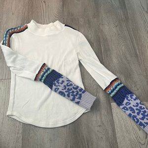 Free people, long sleeve, knit, detail shirt